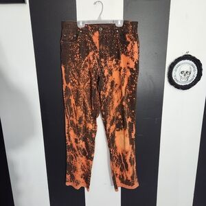 Vintage Orange and Brown Straight Leg Pants